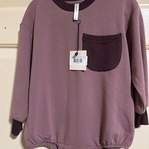 Babysprouts Colorblock Romper - Plum